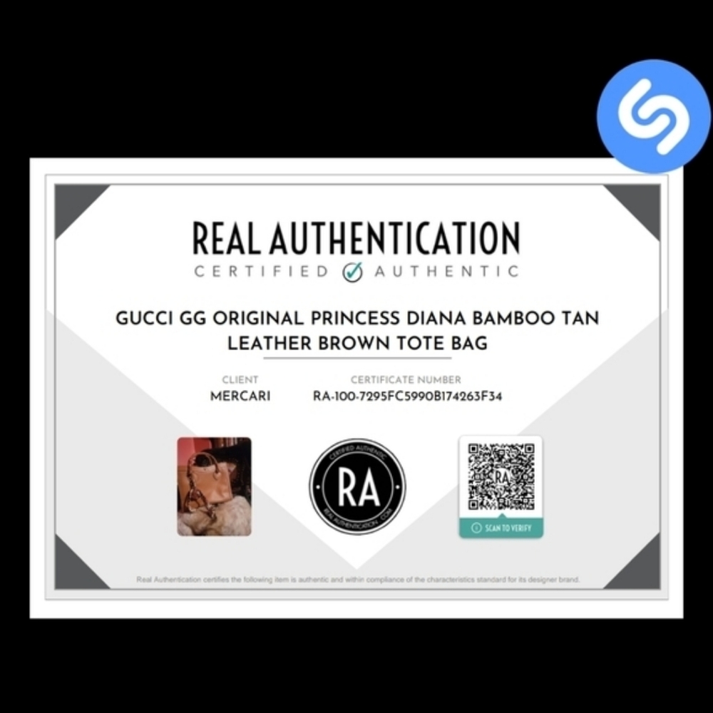 Gucci Princess Lady Diana Bamboo Leather Tan Brown Bag With Certificate - Picture 3 of 16
